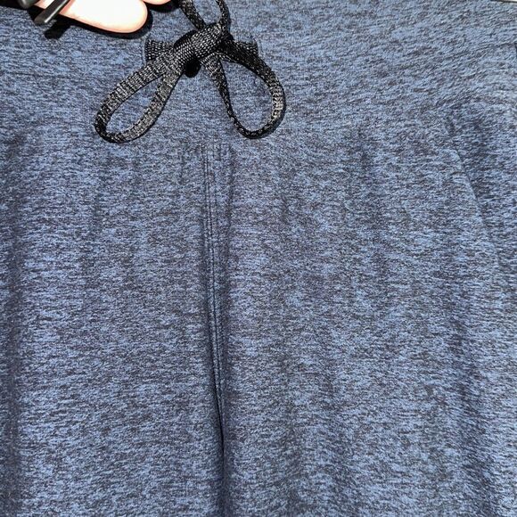 lululemon 0 Heather Indigo Blue Black Drawstrings Two Pocket Athletic Jogger - Picture 5 of 13